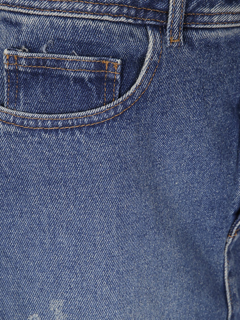 A.P.C. Denim Skirt With Front Slit