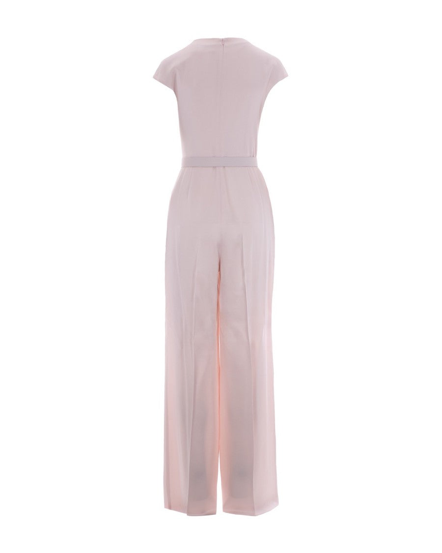 Max Mara Pink Envers Satin Jumpsuit
