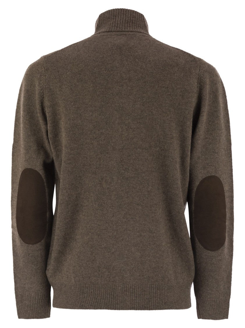 Barbour Zip-Up Jumper Patch