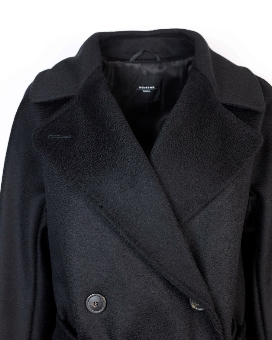 Max Mara Black Resin Coat