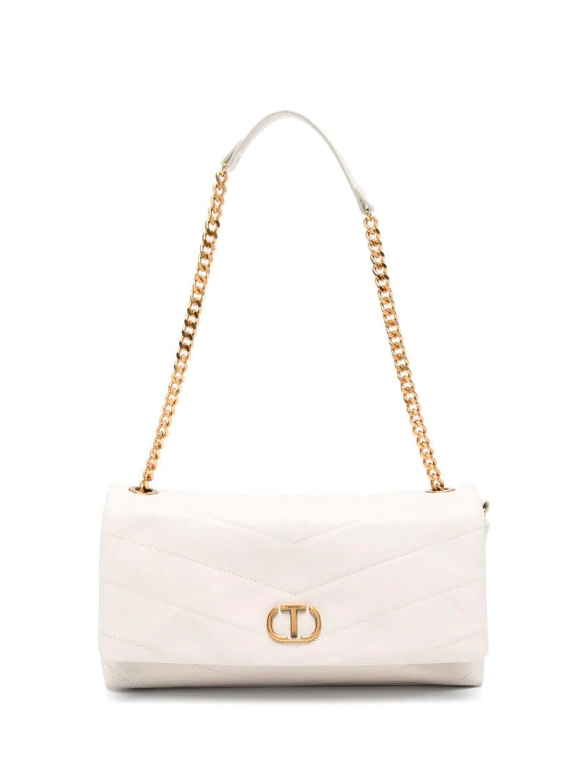 Twin-Set Quilted Leather Shoulder Bag