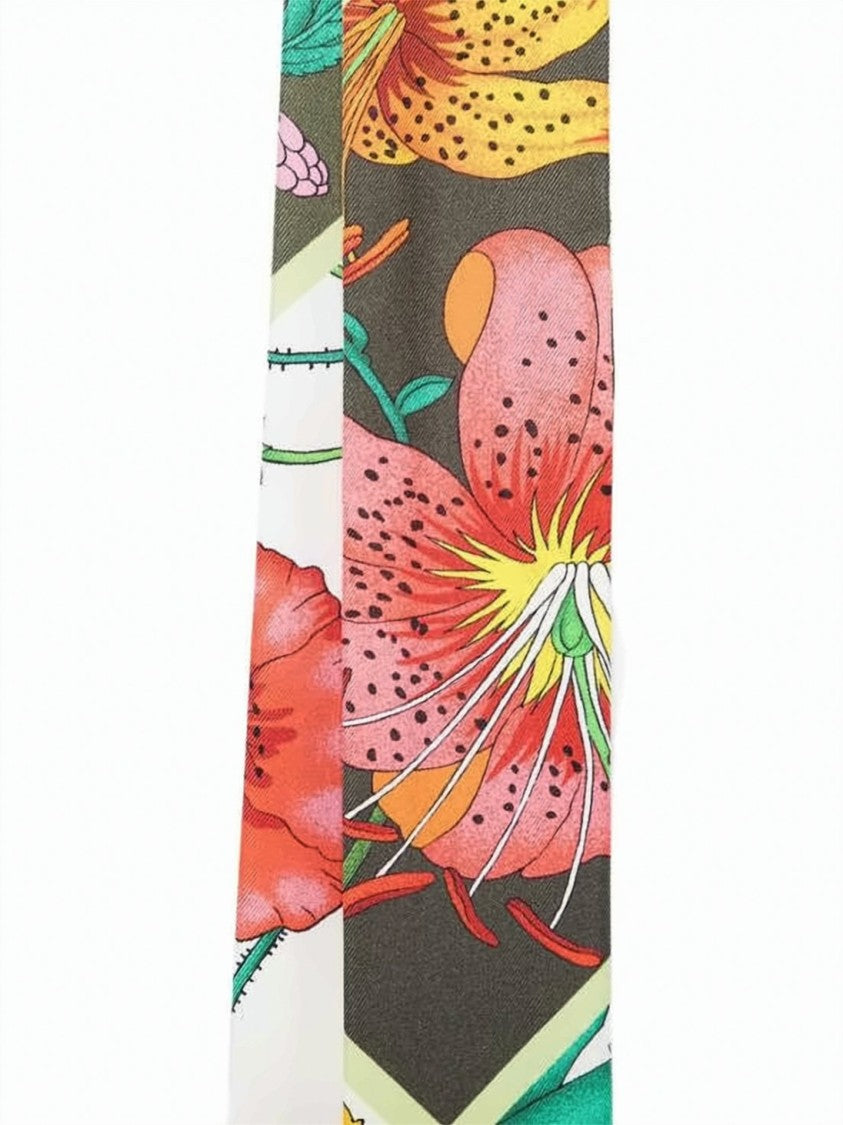 Gucci Silk Scarf With Floral Print