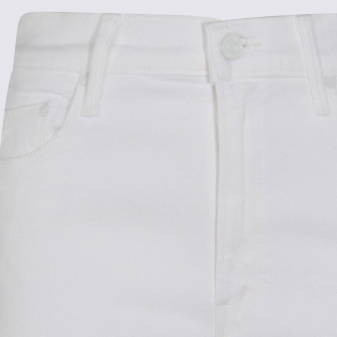 Mother High-Waist Cotton Jeans With Straight Leg Design