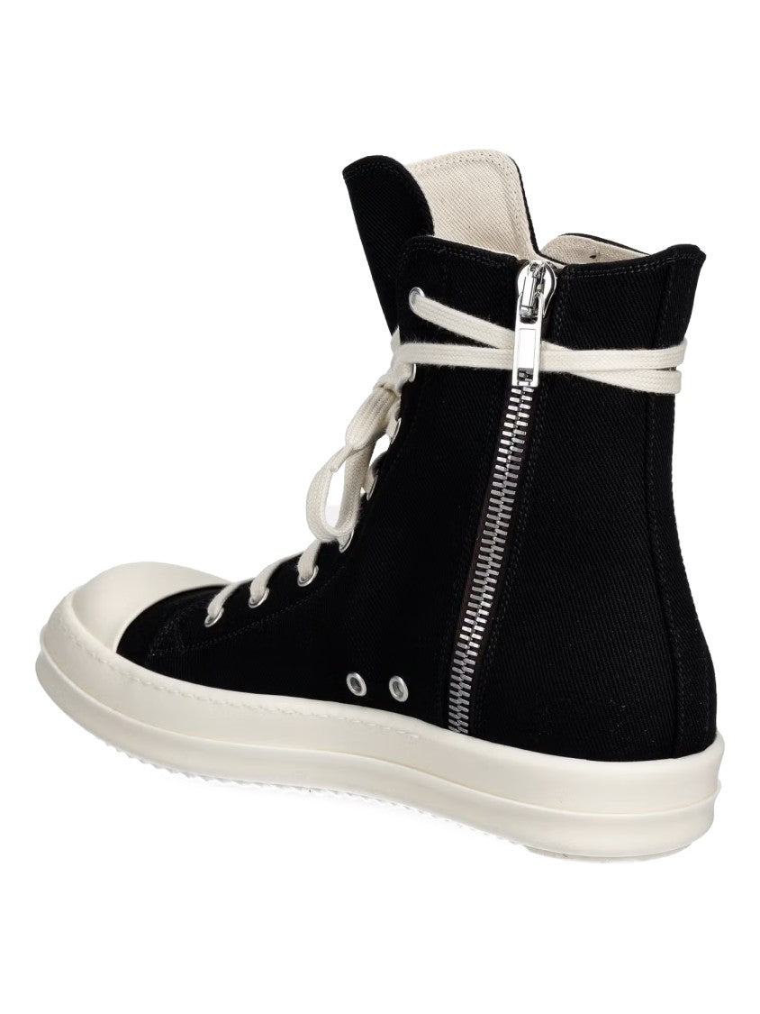 Drkshdw By Rick Owens High-Top Sneakers With Stitched Star Design