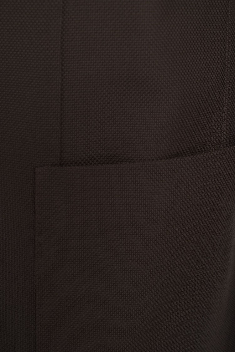 The Gigi Double-Breasted Blazer With Classic Lapels And Applied Pockets