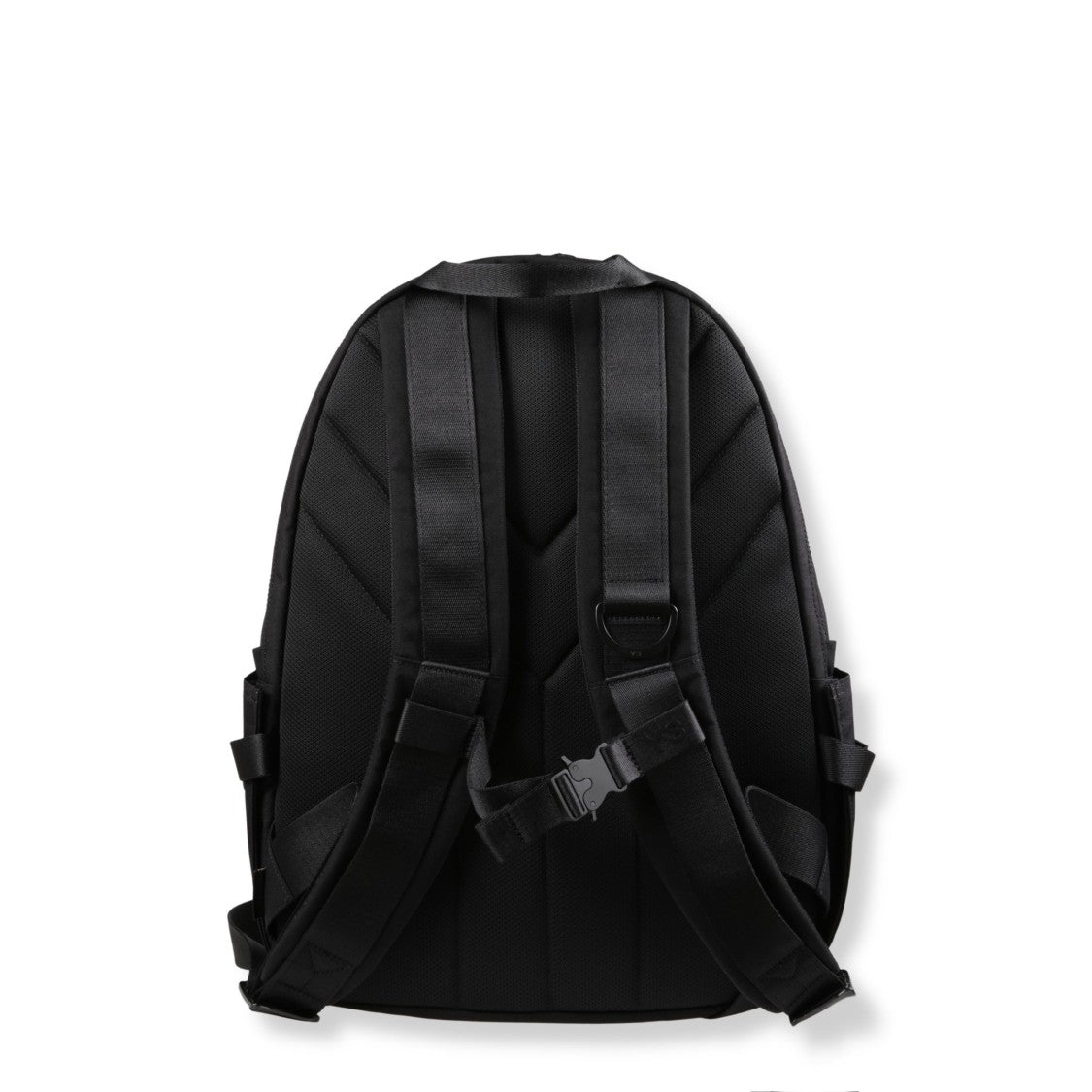 Y-3 Minimalist Black Backpack With Structured Silhouette
