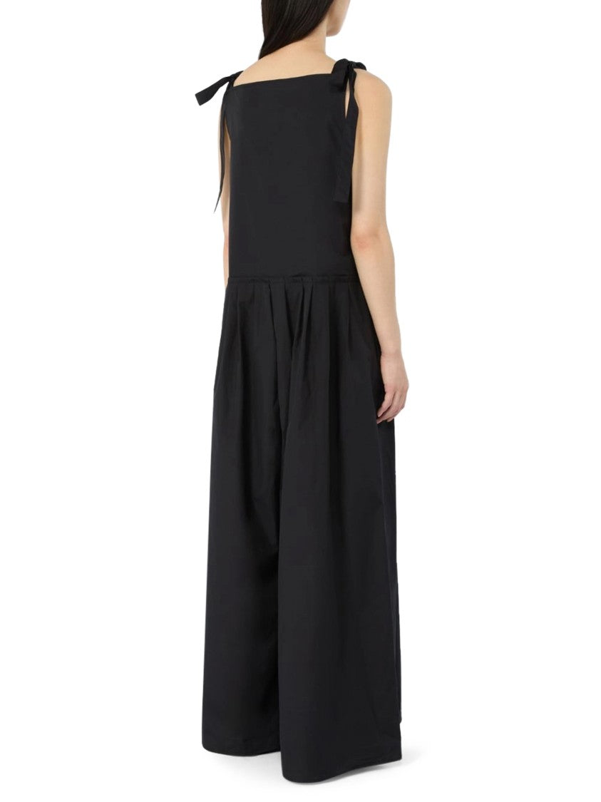 Max Mara Maxi Dress With Sleeveless Design And Pleated Skirt