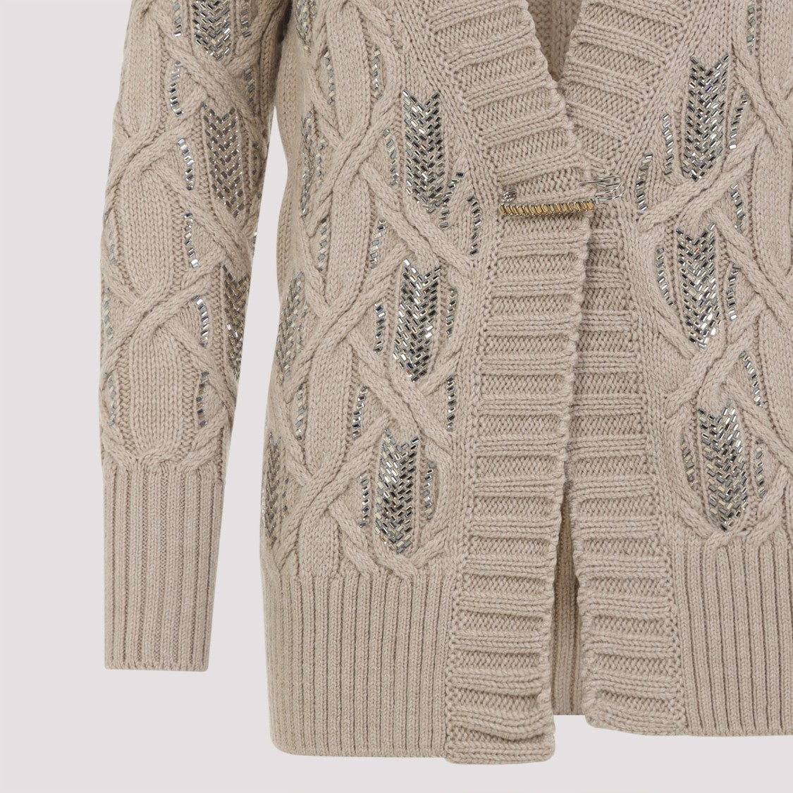 Ermanno Scervino Textured Knit Sweater With Open Front