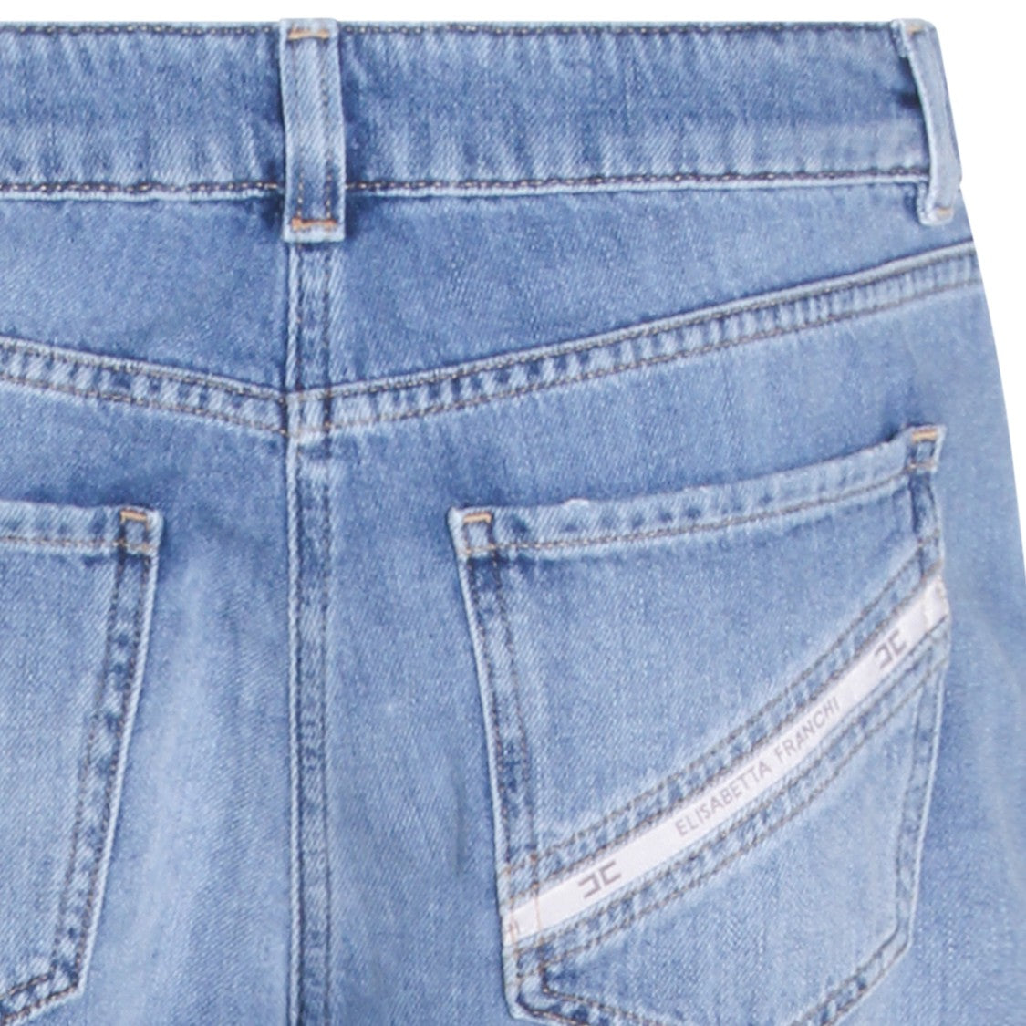 Elisabetta Franchi Straight-Cut Denim Jeans
