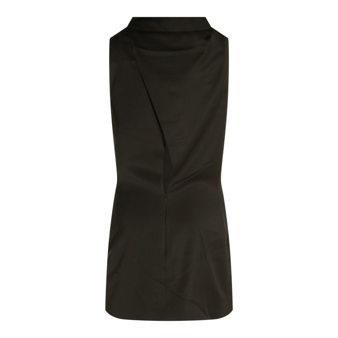 Khaite Astor Mini Dress With Sleek Silhouette And Round Collar