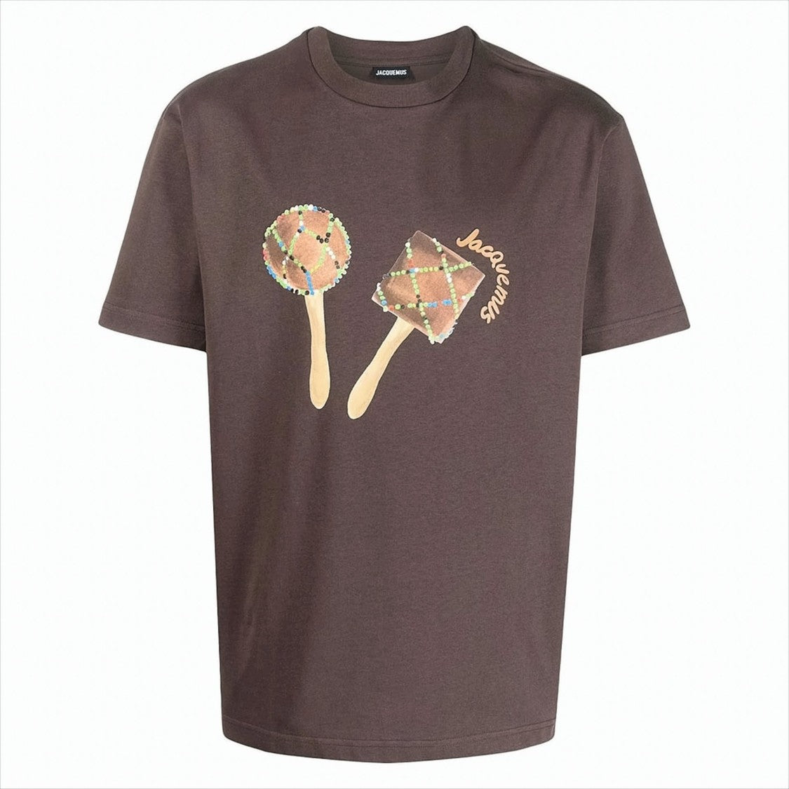 Jacquemus Relaxed-Fit Graphic Print Tee With Maraca Design