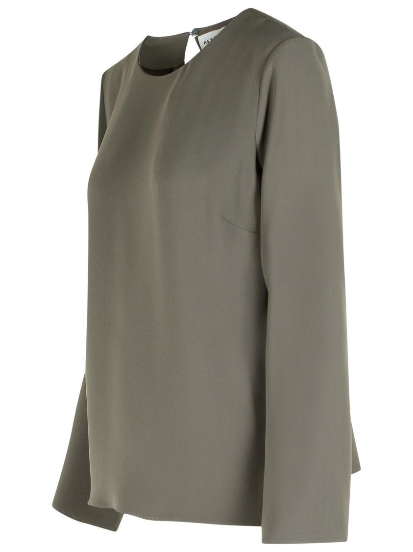 P.A.R.O.S.H. 'Poker' Grey Polyester Blouse