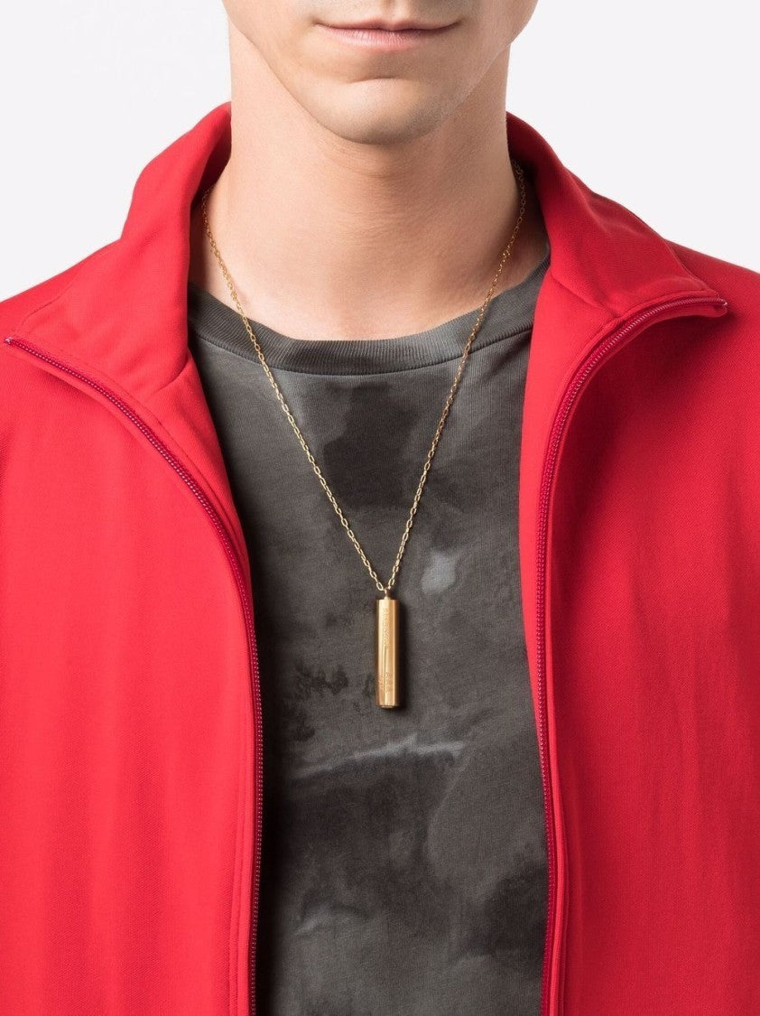 Ambush Gold-Tone Sterling Silver Battery Pendant Necklace