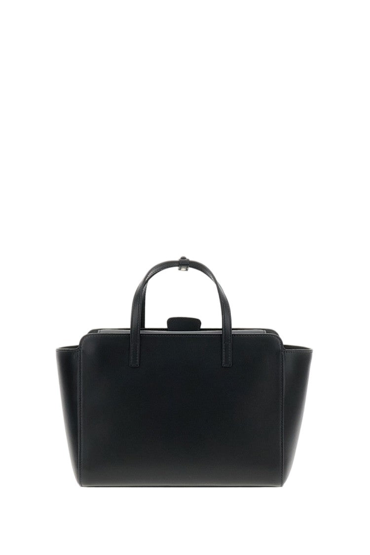 Hidesins Black Leather Flap M Crossbody Bag