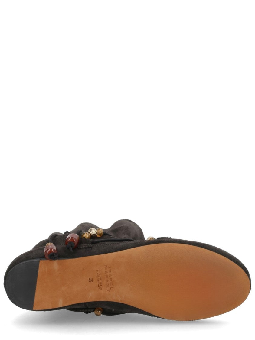 Isabel Marant Letiz Slouchy Buckle Calf Boots