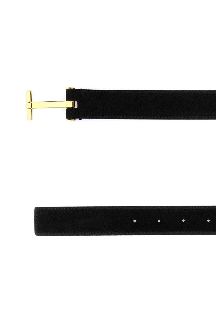 Tom Ford Black Suede Belt