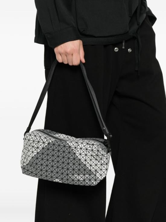 Baobao Silver Geometric Crossbody Shoulder Bag