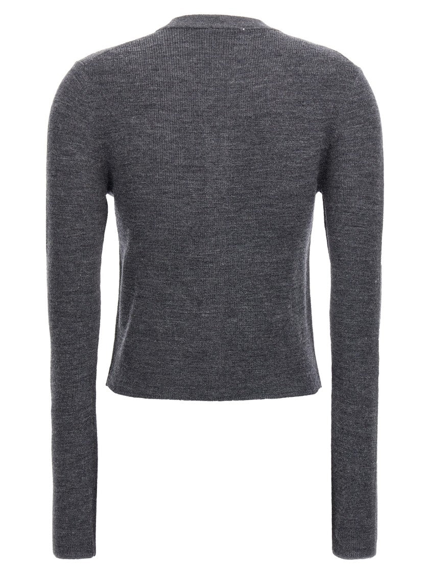 Ganni Fitted Wool Cardigan