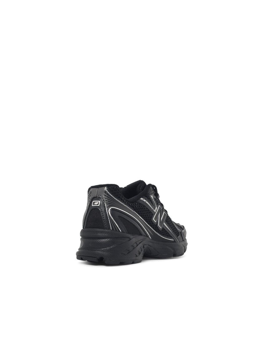New Balance Black Mesh Sneakers With Polyurethane Inserts And Signature Branding