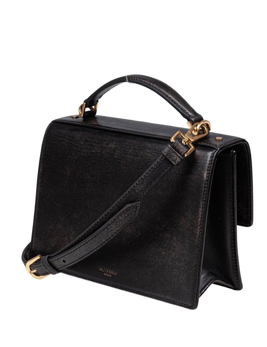 Golden Goose Black Leather Venezia Handbag