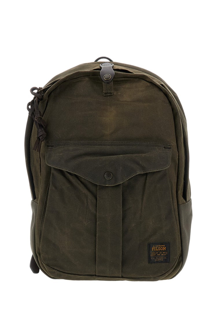 Filson Green Journeyman Waxed Cotton Backpack