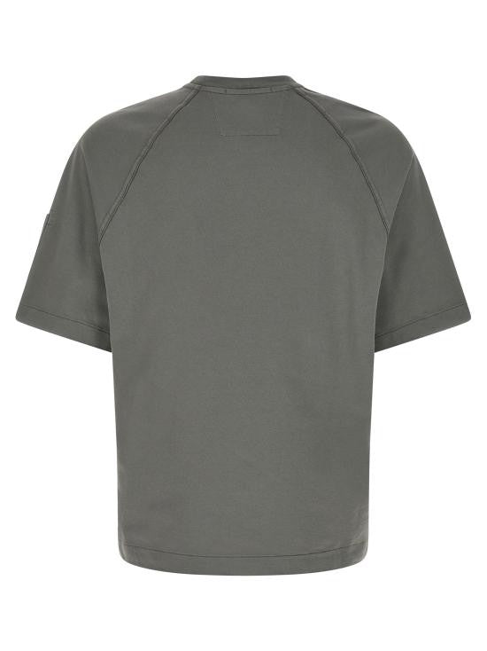 C.P. Company Boxy-Fit Short-Sleeve T-Shirt With Raglan Sleeves And Patch Pocket