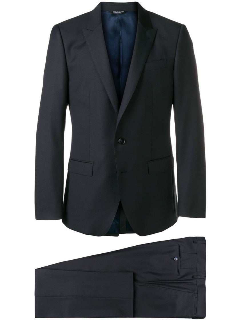 Dolce & Gabbana Single-Button Blue Suit With Tailored Fit