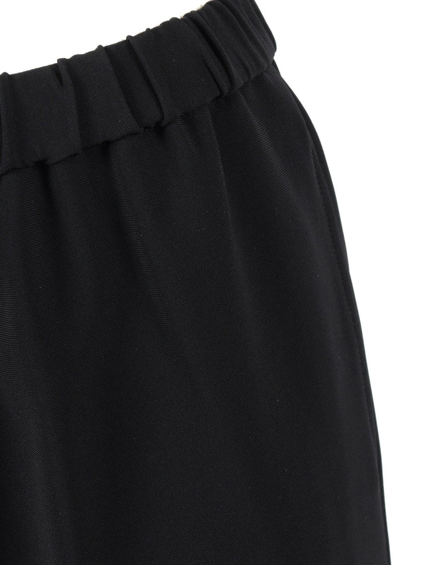 Aspesi Wide-Leg Black Pants With Relaxed Fit