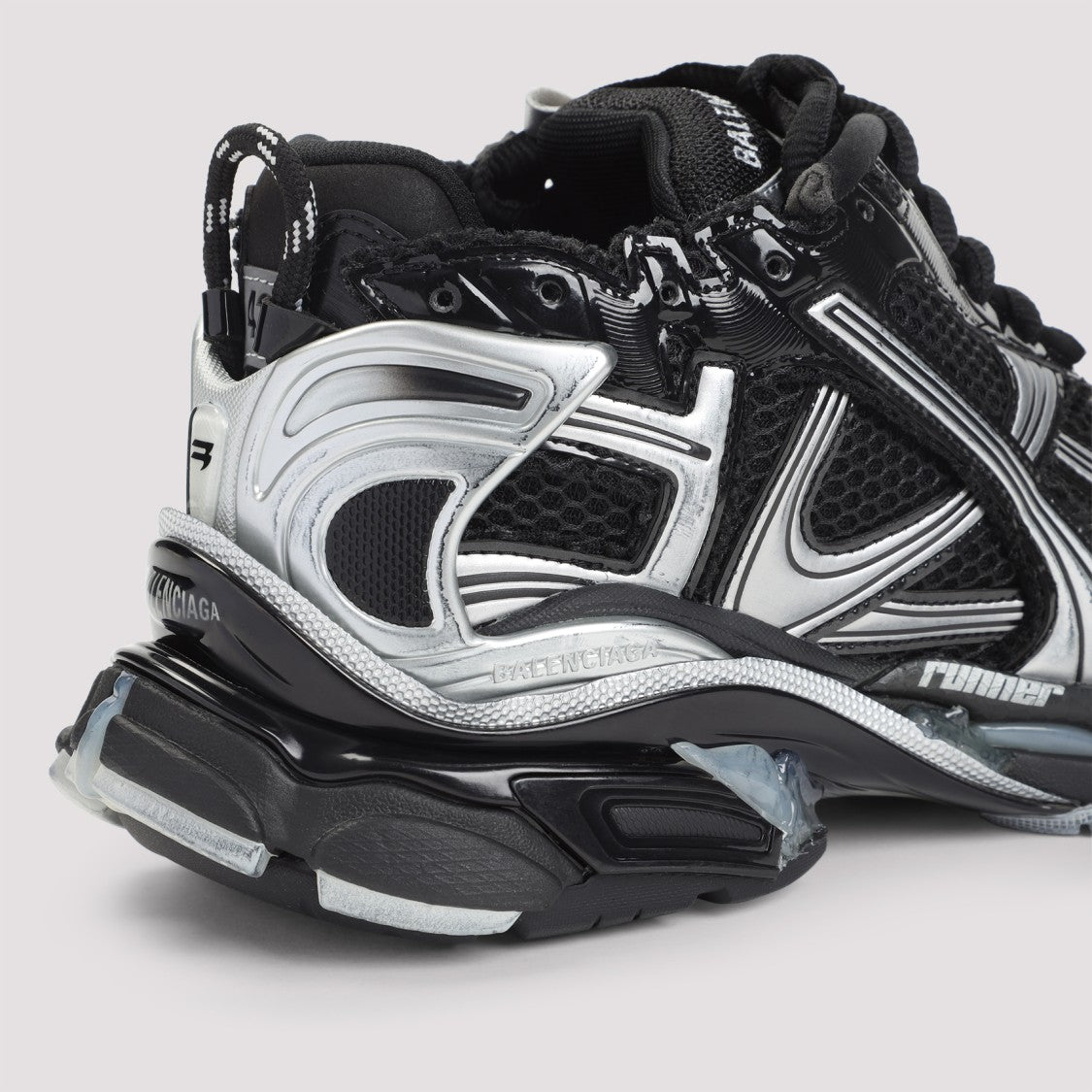 Balenciaga Black Silver Runner