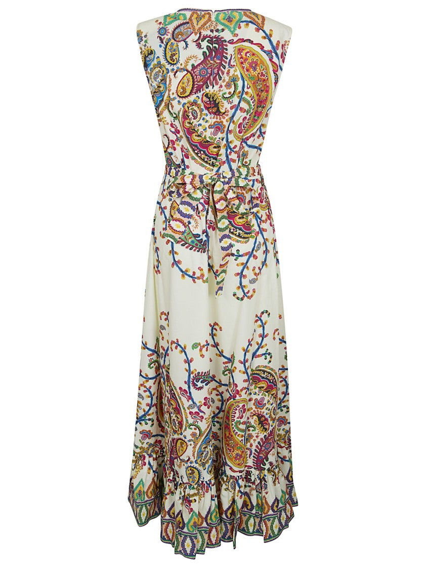 Etro Pure Cotton Poplin Regular Fit A-Line Dress