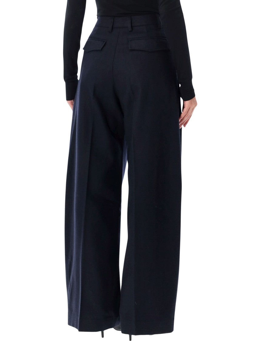 The Latest Blue Billie High-Waisted Wide-Leg Pants