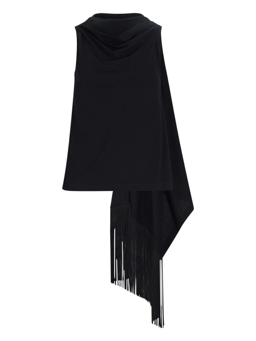 Mm6 By Maison Margiela Draped Tank Top – Black