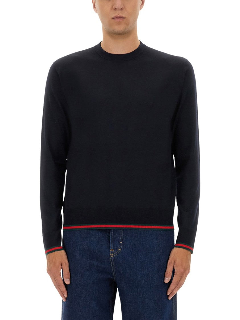 Gucci Web Pattern Sweater With Subtle Accents