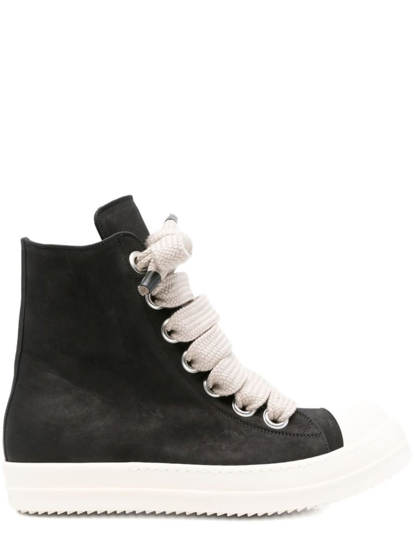 Rick Owens High-Top Calf Leather Jumbolace Sneaker