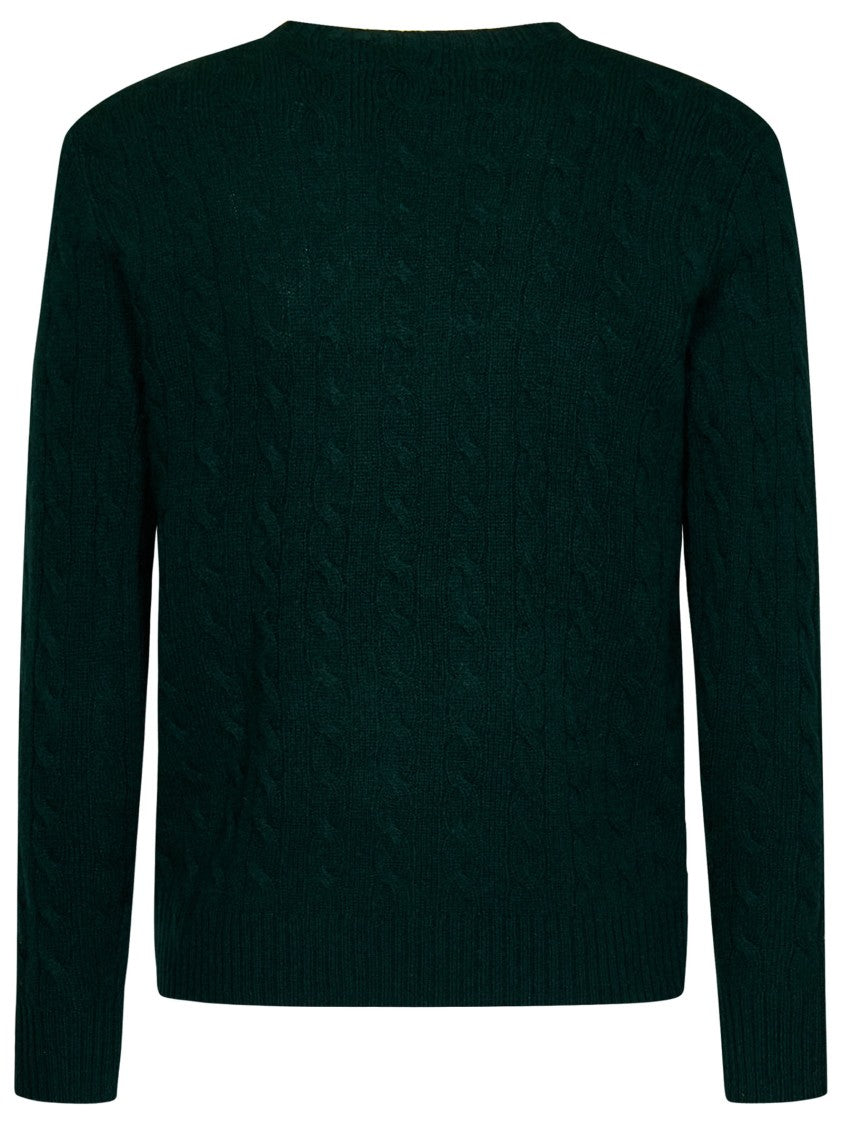 Polo Ralph Lauren Green Cable-Knit Sweater