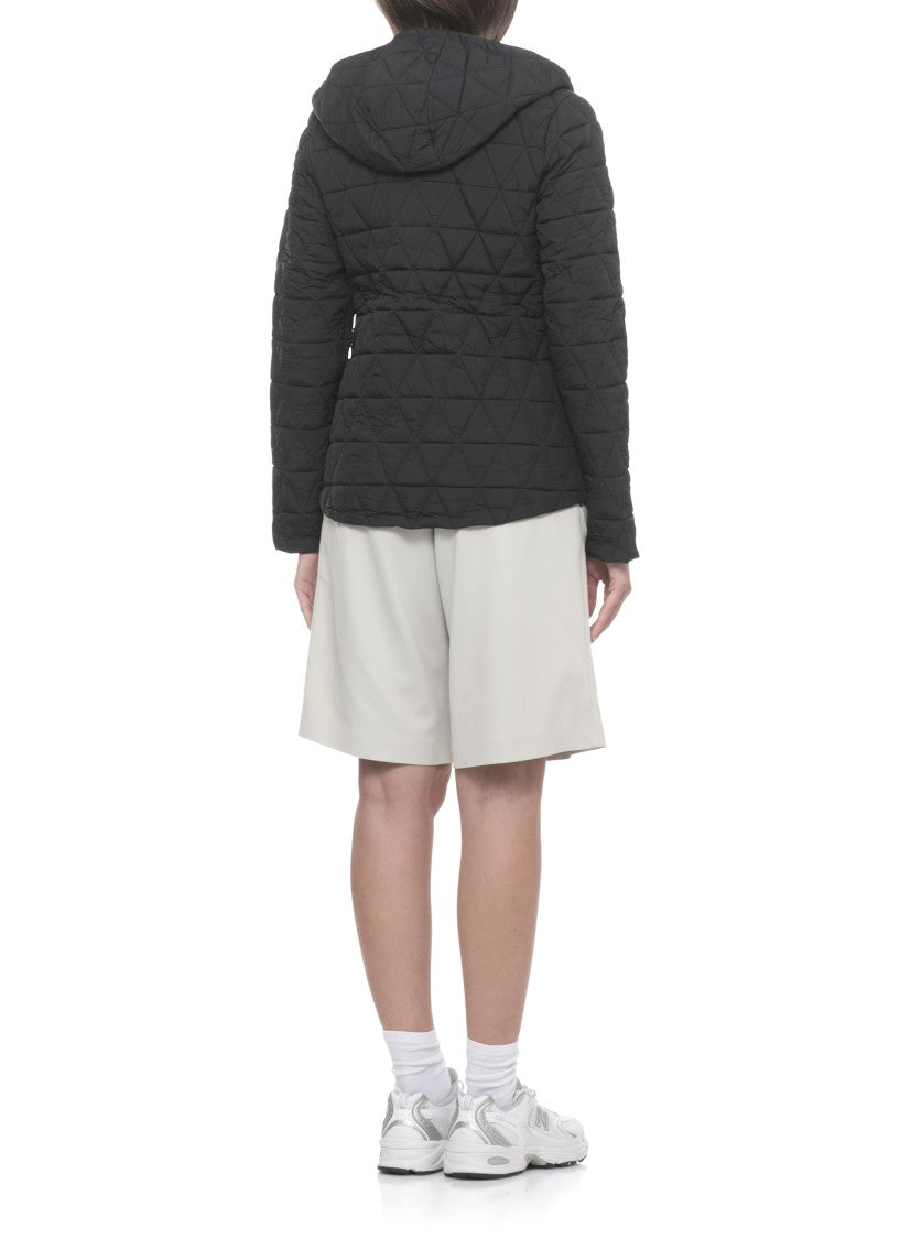 K-Way Black Lil Diamond Quilted Jacket