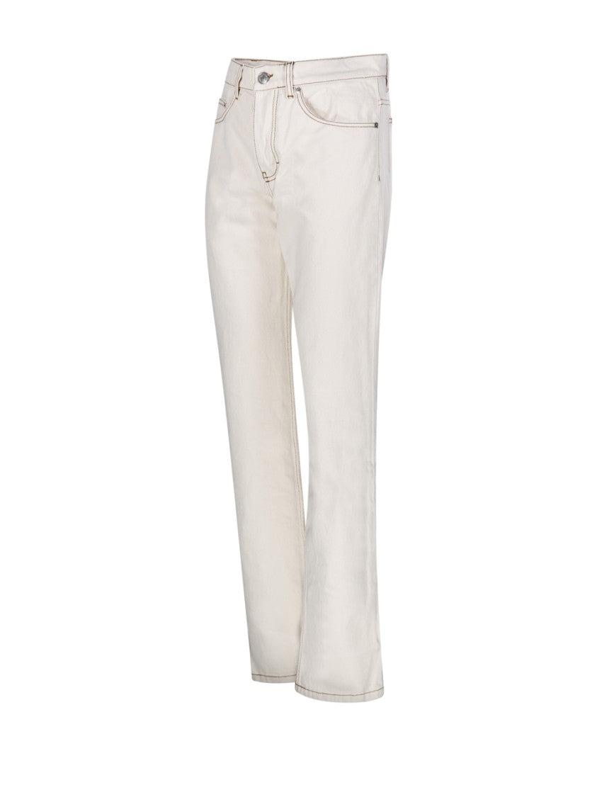 Ami Classic Straight-Leg Jeans With High Waist