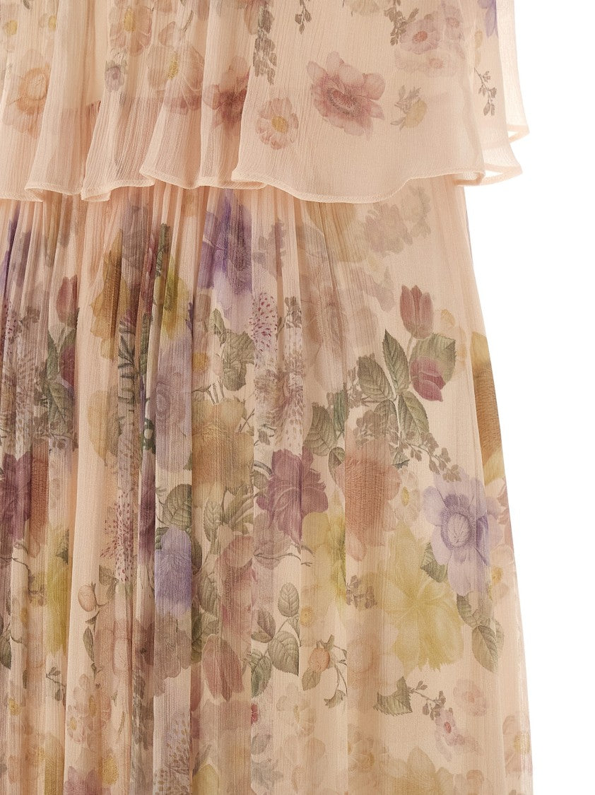 Twin-Set Floral Ruffle Dress