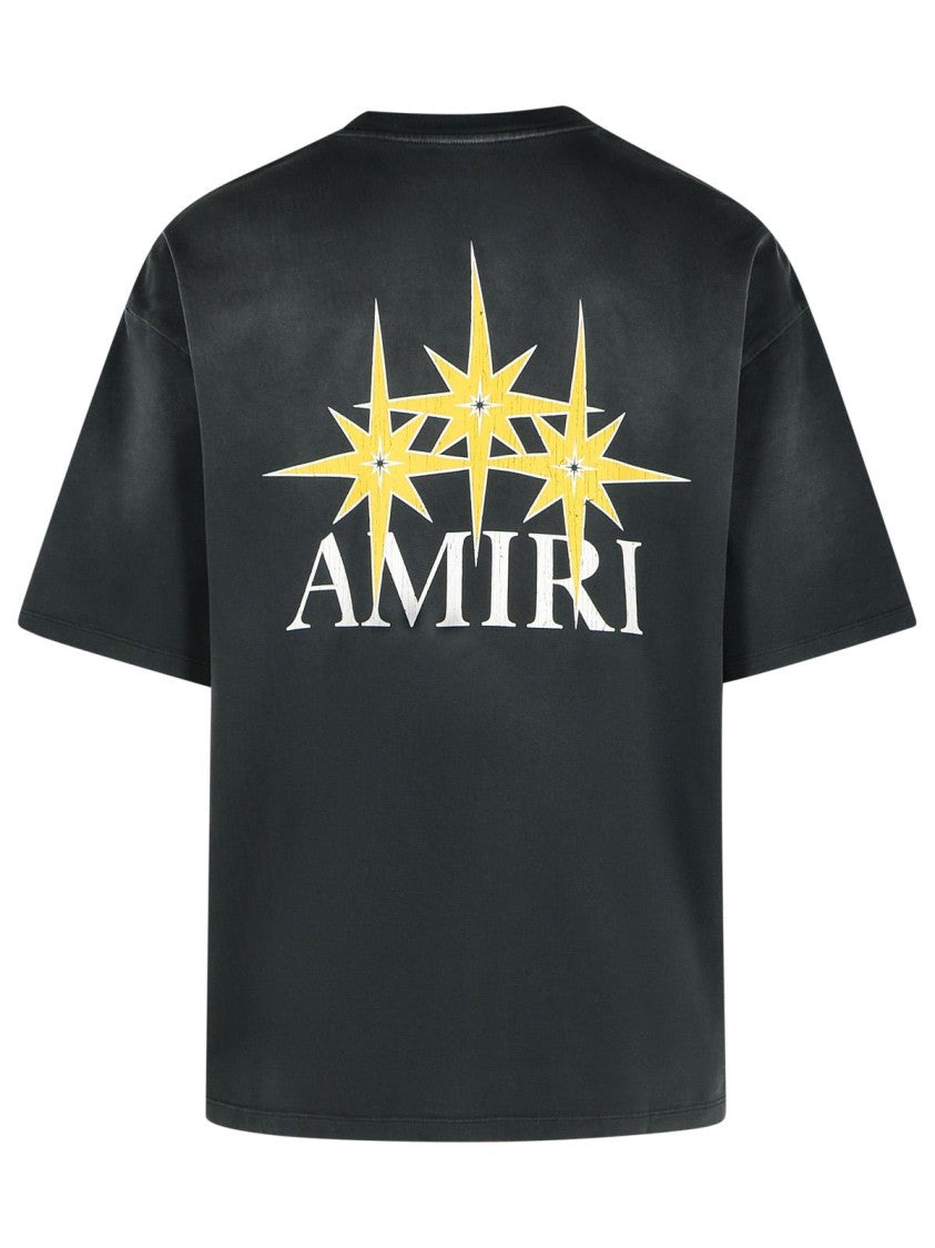 Amiri Starbust' Black Cotton T-Shirt