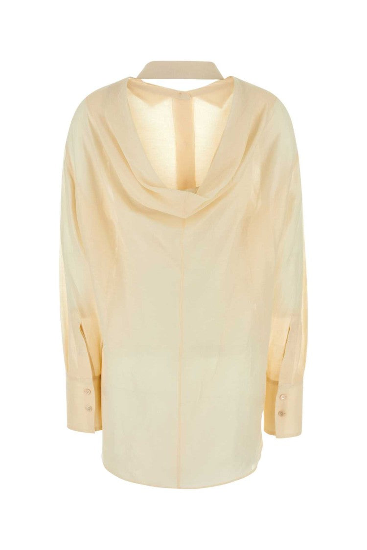 Givenchy Cream Silk Blend Oversize Shirt