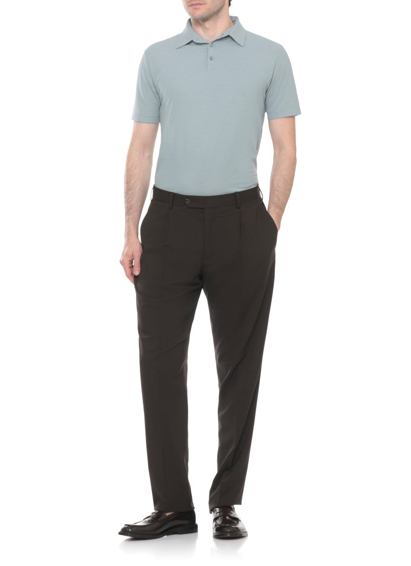 Zanone Light Blue Three Buttons Polo Shirt
