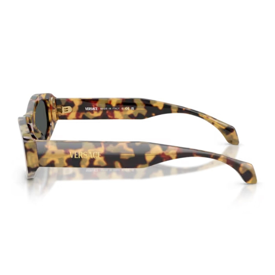 Versace Havana Signature 0Ve4487u Acetate Geometric Sunglasses