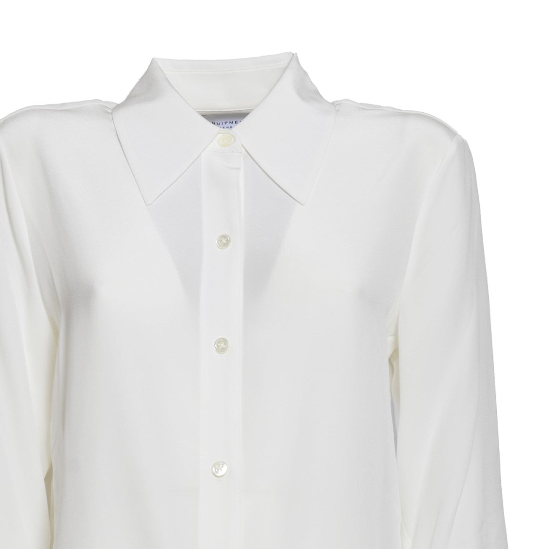 Equipment Leona Shirt In White Silk