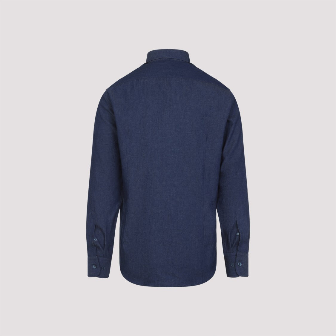 Etro Tailored Blue Cotton Shirt