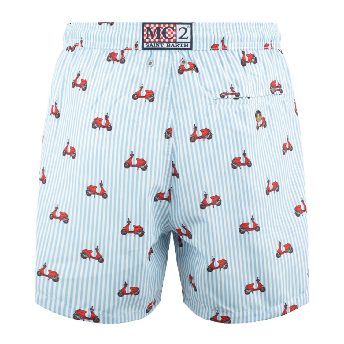 Mc2 Saint Barth Light Blue Lighting Micro Fantasy Swim Shorts