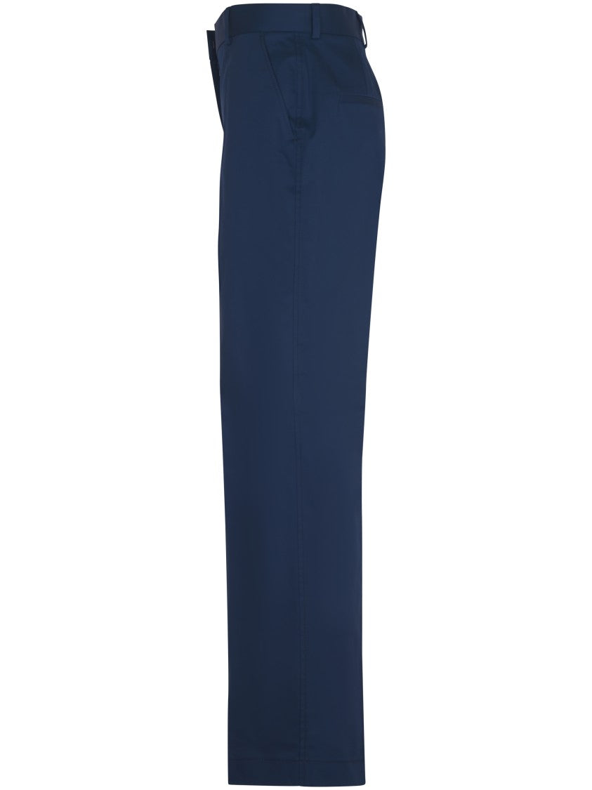 Alberta Ferretti Tailored Blue Trousers