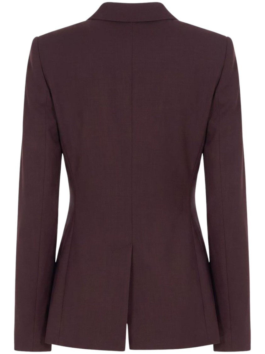 Sportmax Bordeaux Structured Tailored Blazer