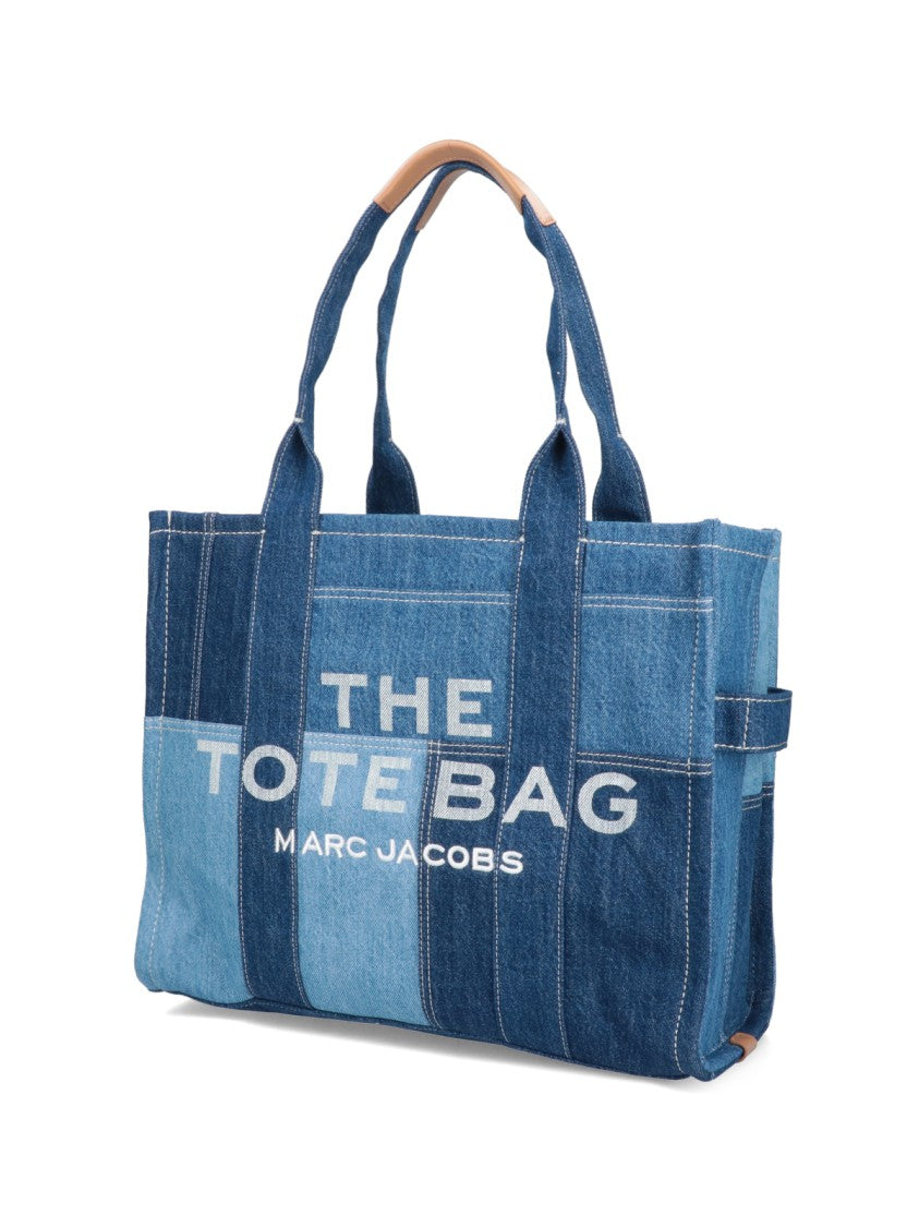 Marc Jacobs "The Denim Tote" Large Tote Bag – Blue