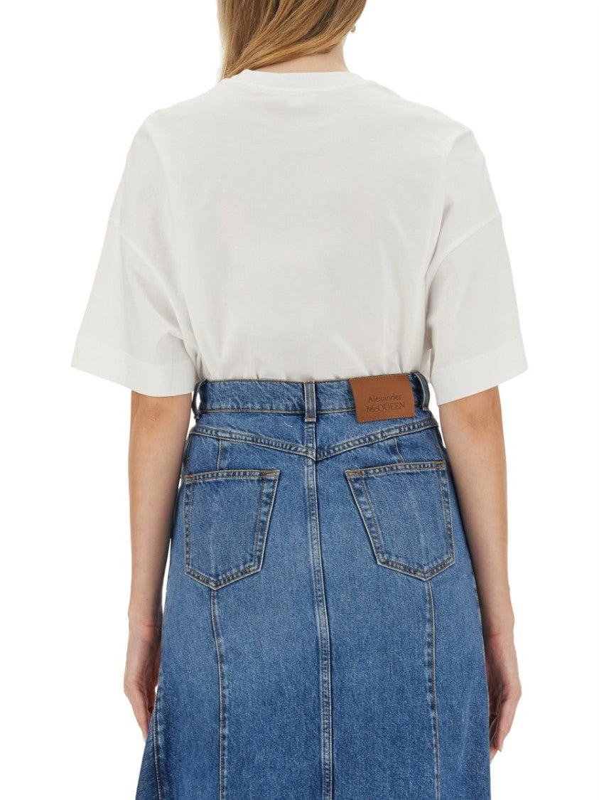 Alexander Mcqueen Photographic Orchid T-Shirt