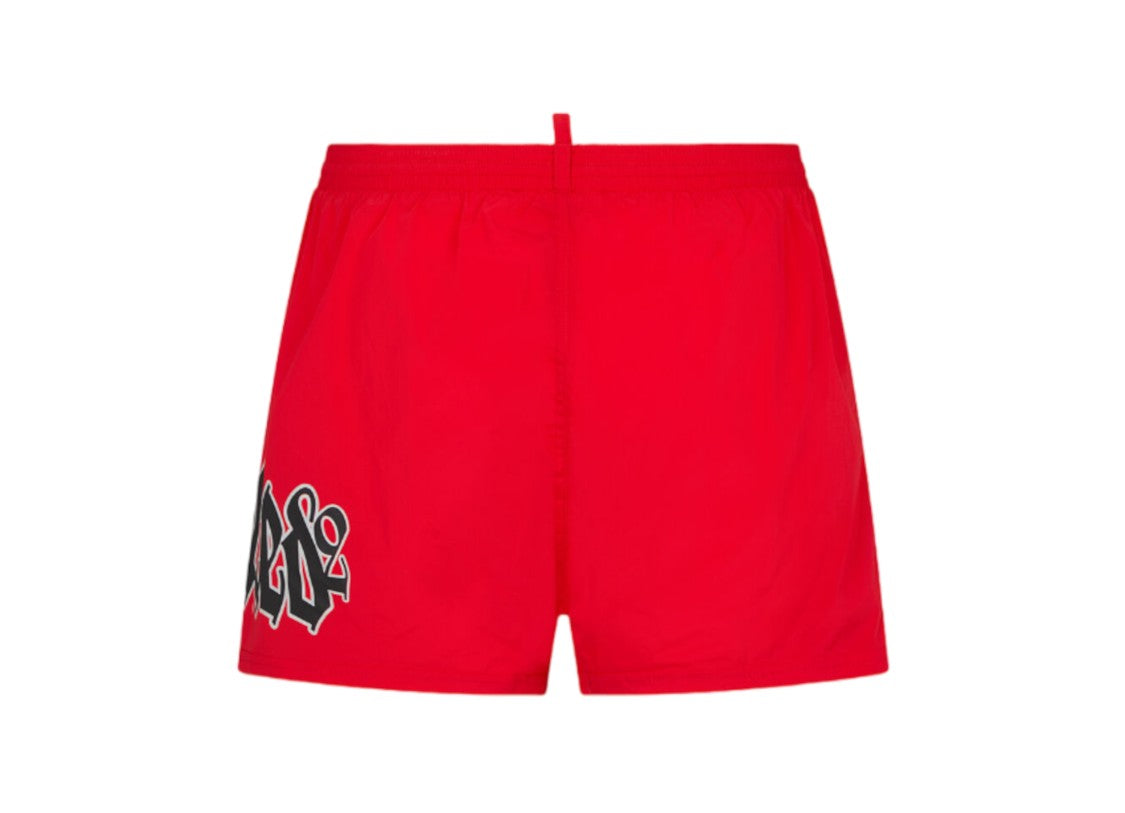 Dsquared2 Sporty Red Shorts